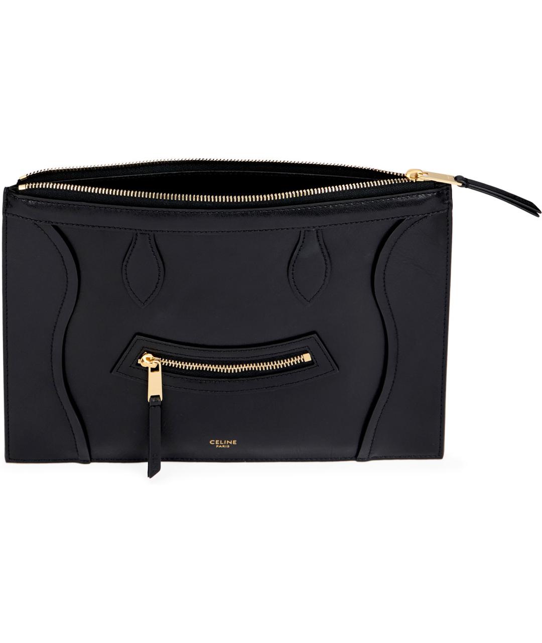 CELINE Черный кожаный кошелек, фото 4