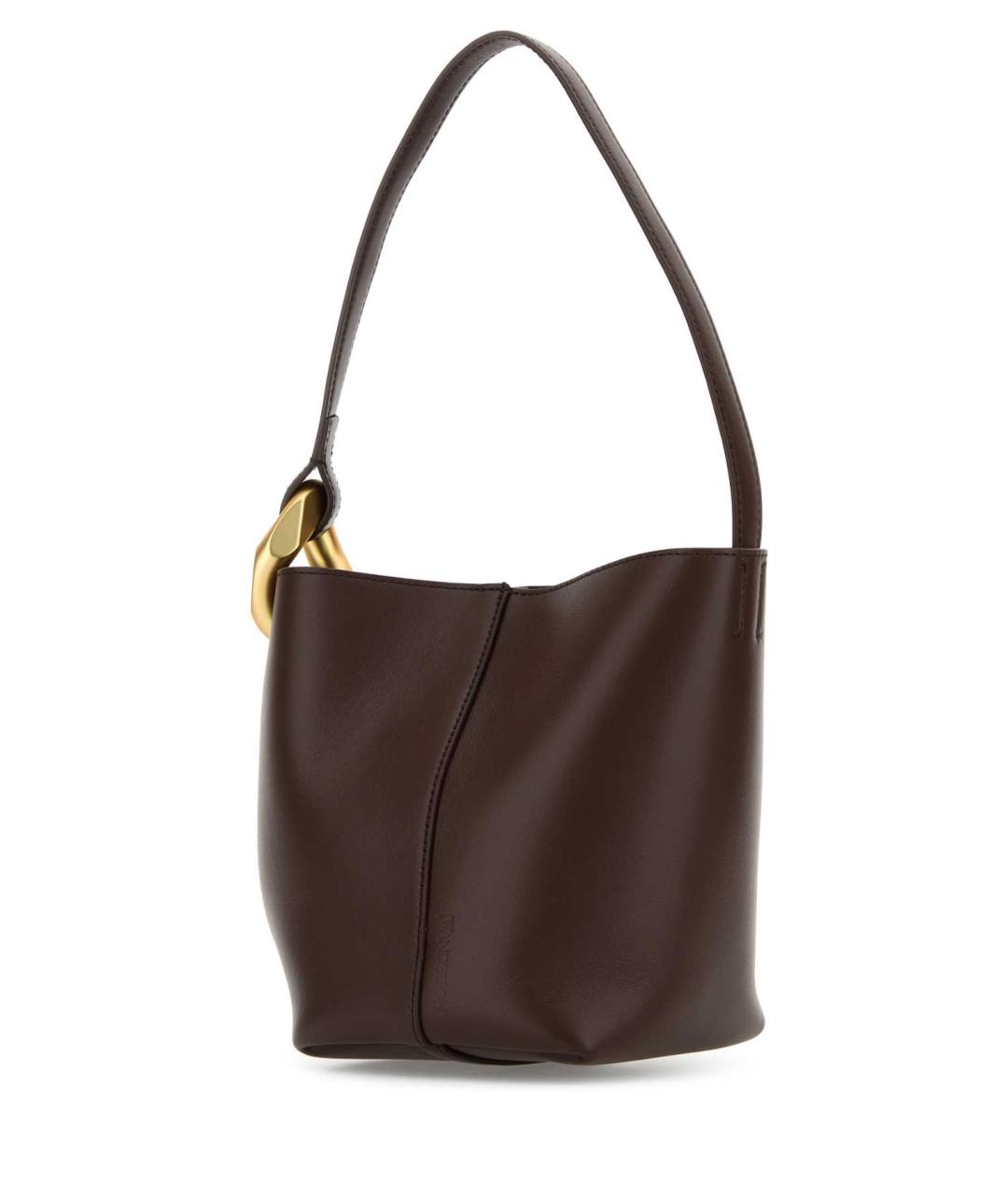 J.W.ANDERSON Коричневая кожаная сумка с короткими ручками, фото 2