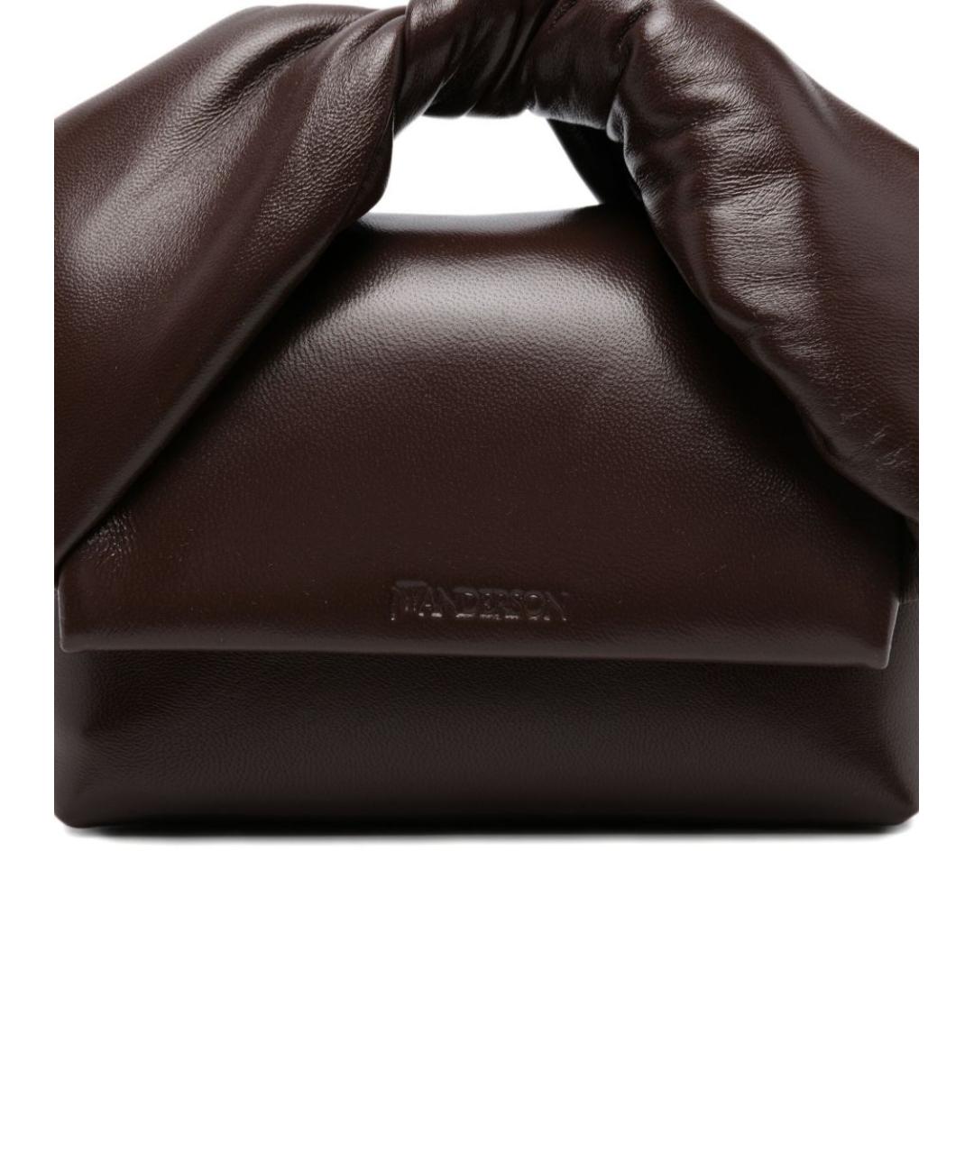 J.W.ANDERSON Коричневая кожаная сумка тоут, фото 3