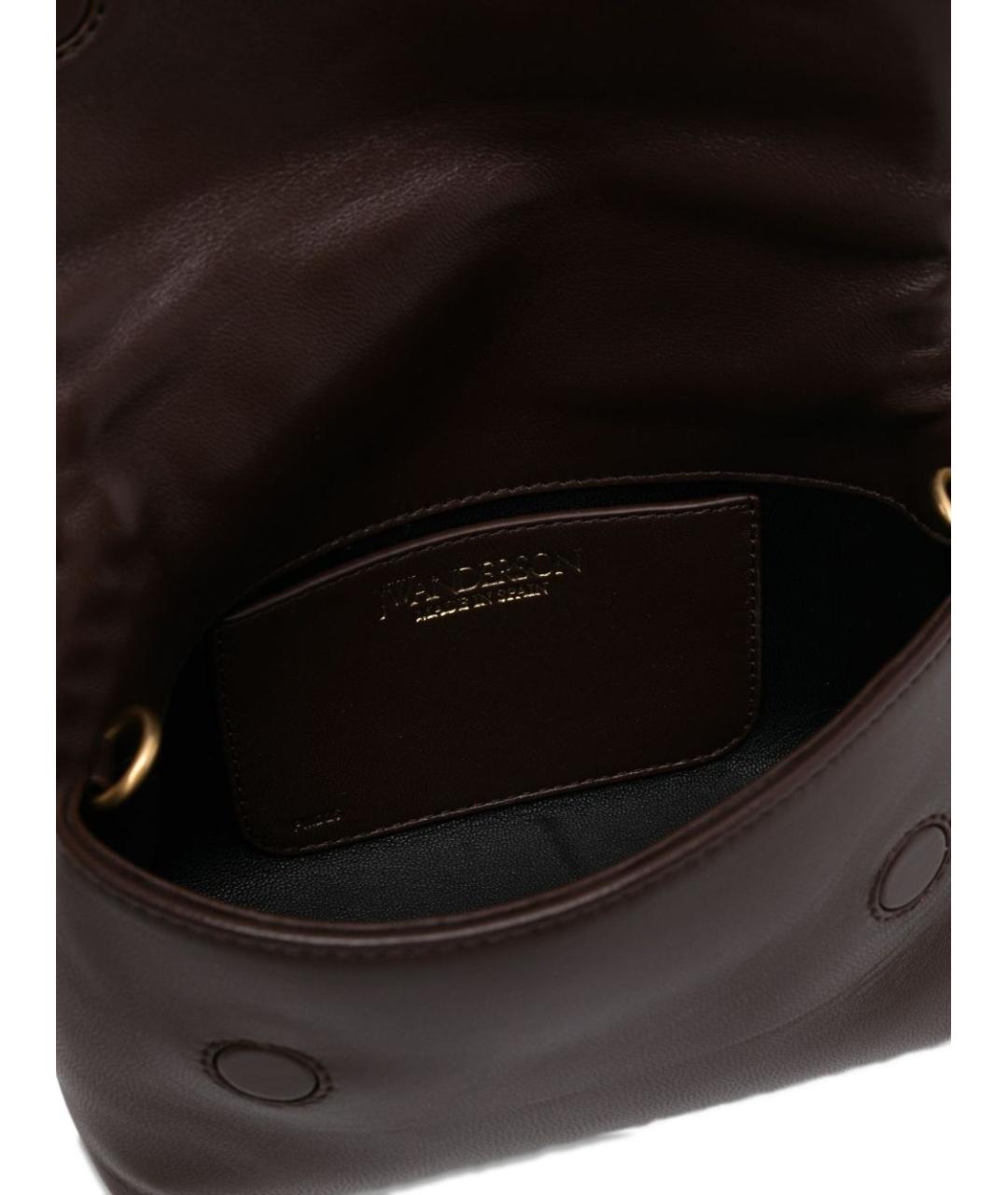 J.W.ANDERSON Коричневая кожаная сумка тоут, фото 4