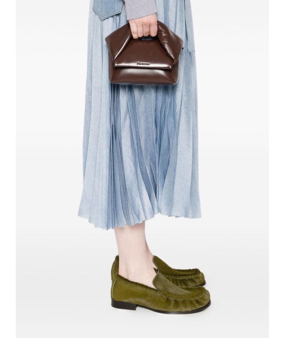 J.W.ANDERSON Коричневая кожаная сумка тоут, фото 2