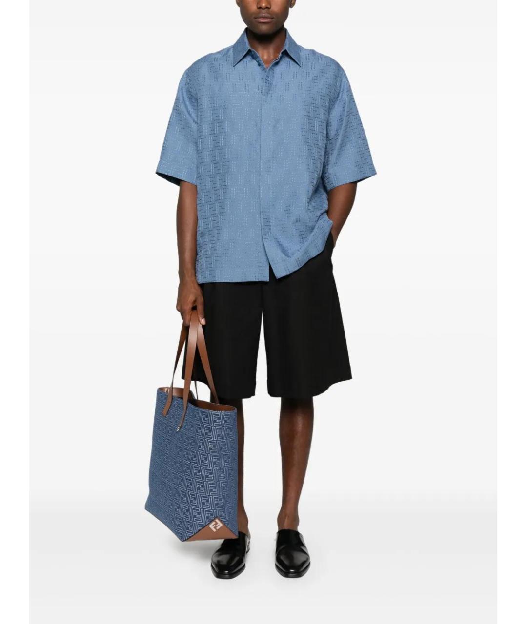 FENDI Синяя кэжуал рубашка, фото 2