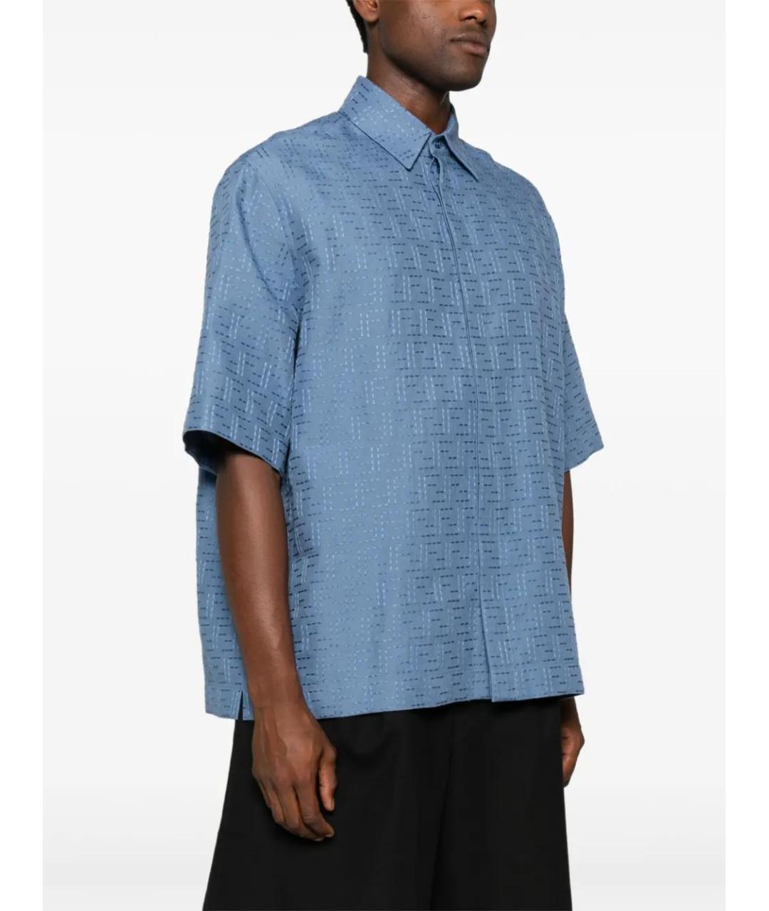 FENDI Синяя кэжуал рубашка, фото 3