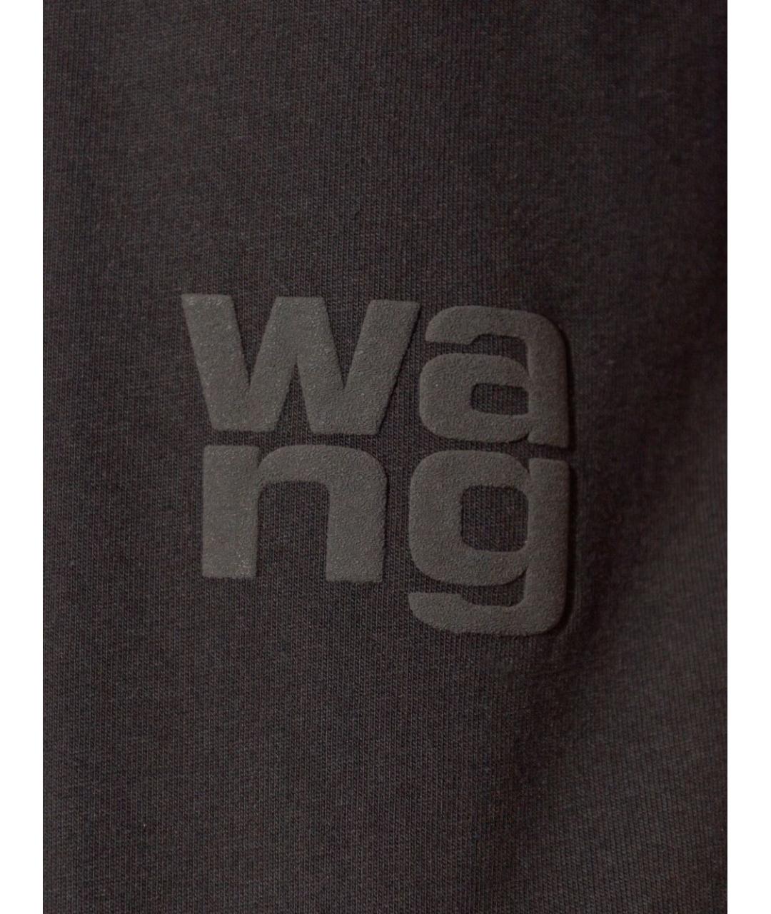 ALEXANDER WANG Черная хлопковая футболка, фото 3