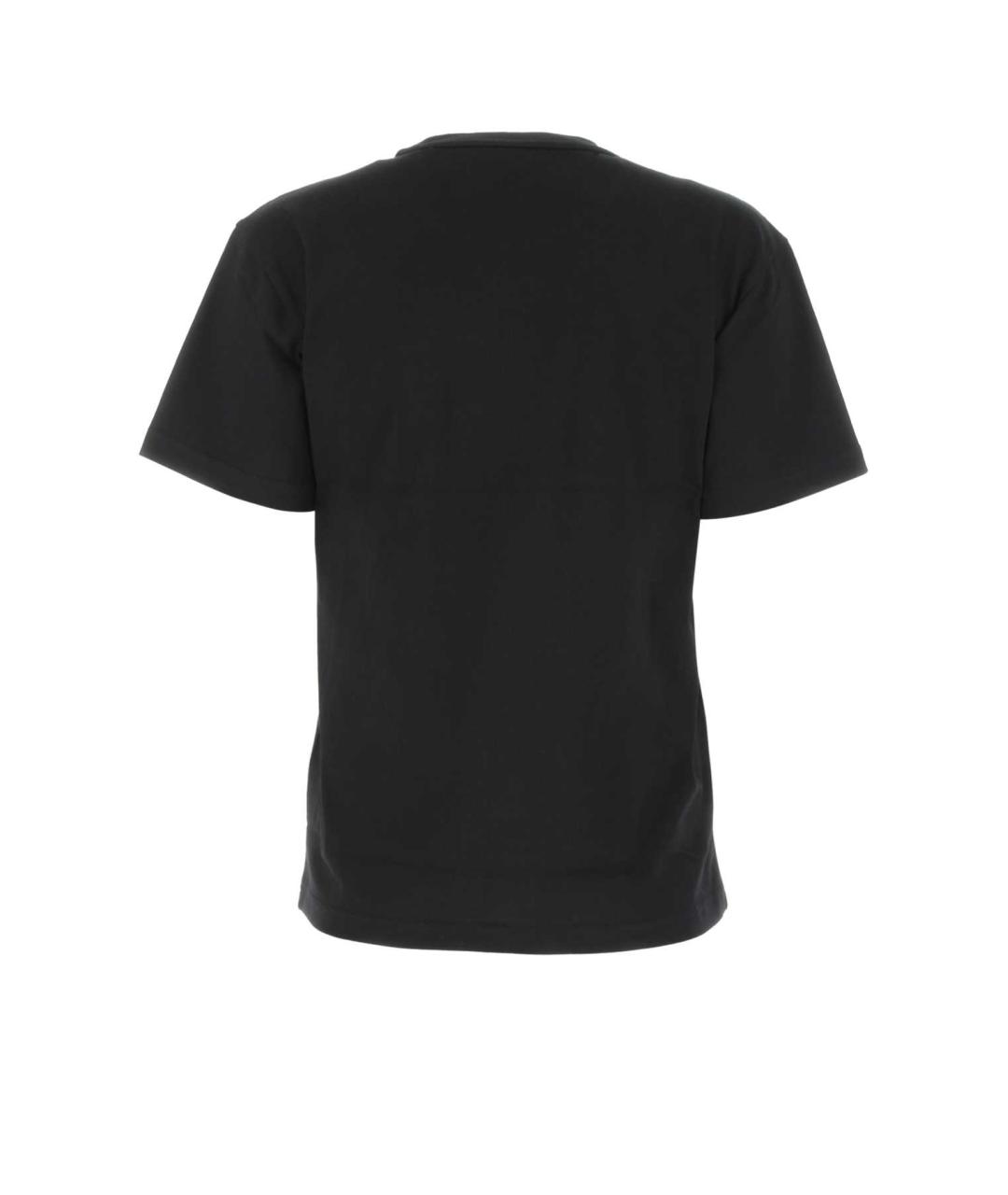 ALEXANDER WANG Черная хлопковая футболка, фото 2