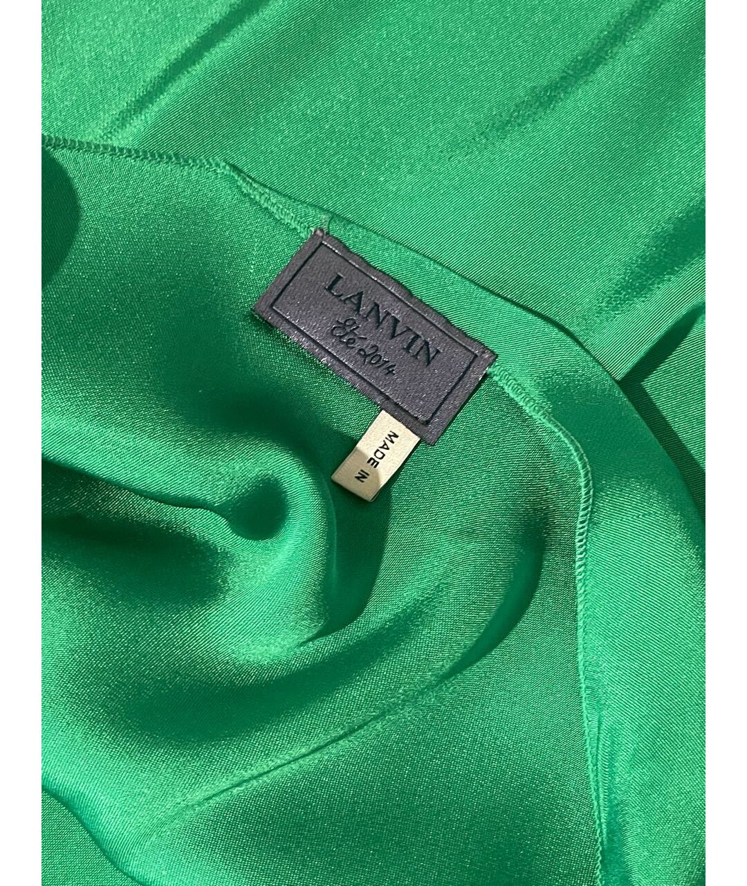 LANVIN Зеленая шелковая рубашка, фото 3
