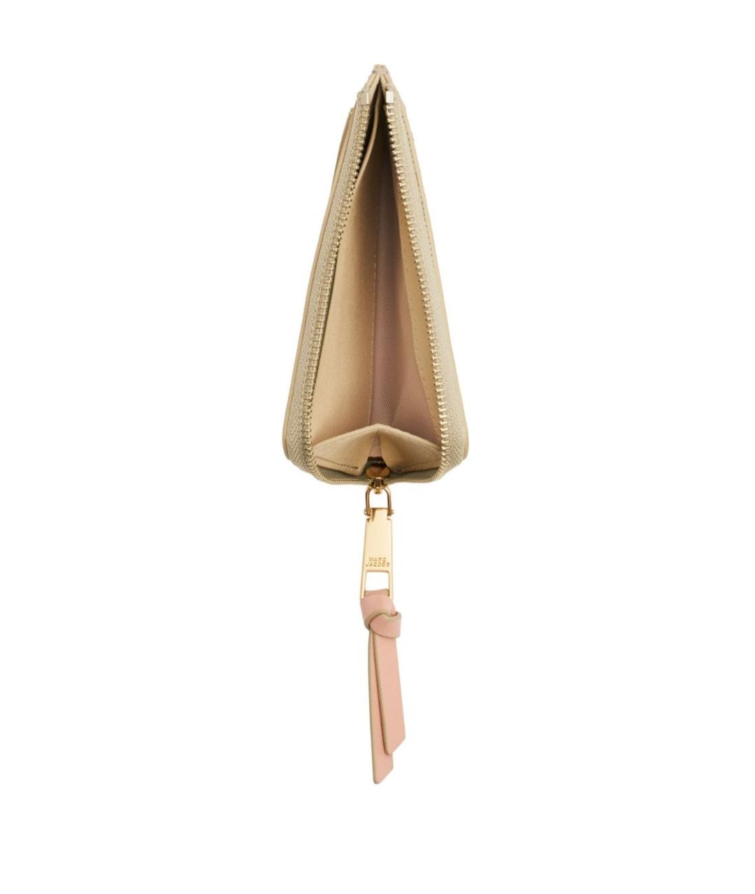 MARC JACOBS Бежевый кожаный кардхолдер, фото 3