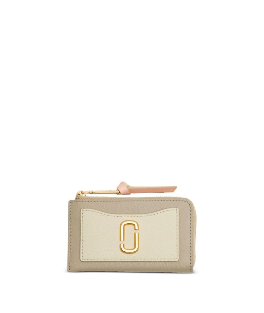 MARC JACOBS Бежевый кожаный кардхолдер, фото 1