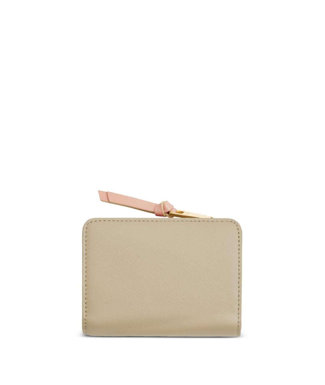 MARC JACOBS Бежевый кожаный кошелек, фото 1