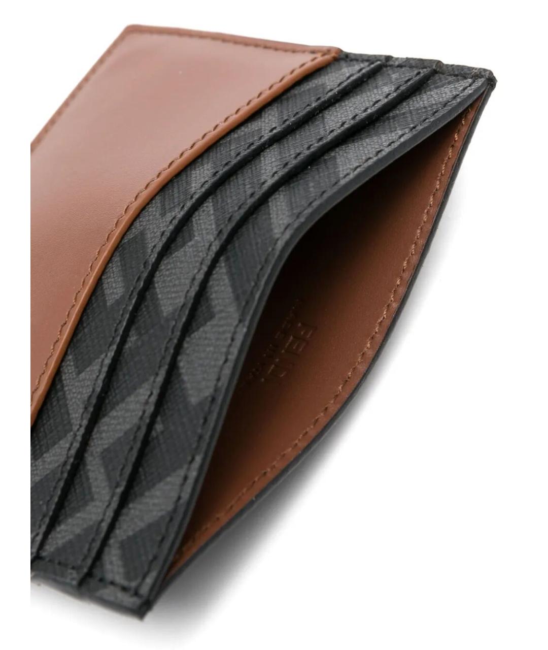 FENDI Коричневый кожаный кардхолдер, фото 3