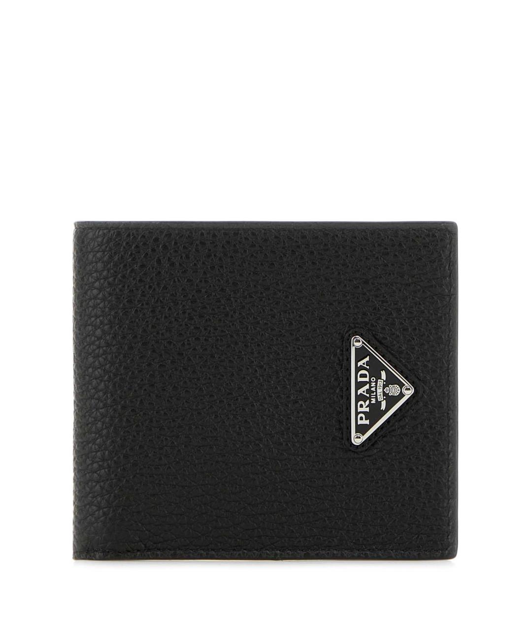 PRADA Черный кожаный кошелек, фото 1