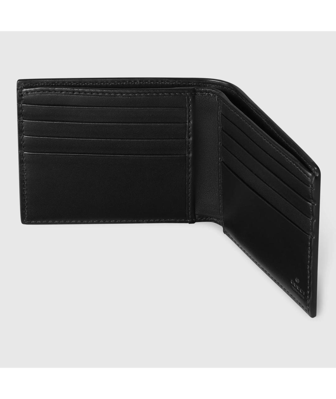 GUCCI Черный кожаный кошелек, фото 4