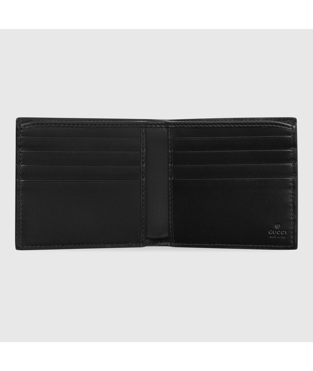 GUCCI Черный кожаный кошелек, фото 2