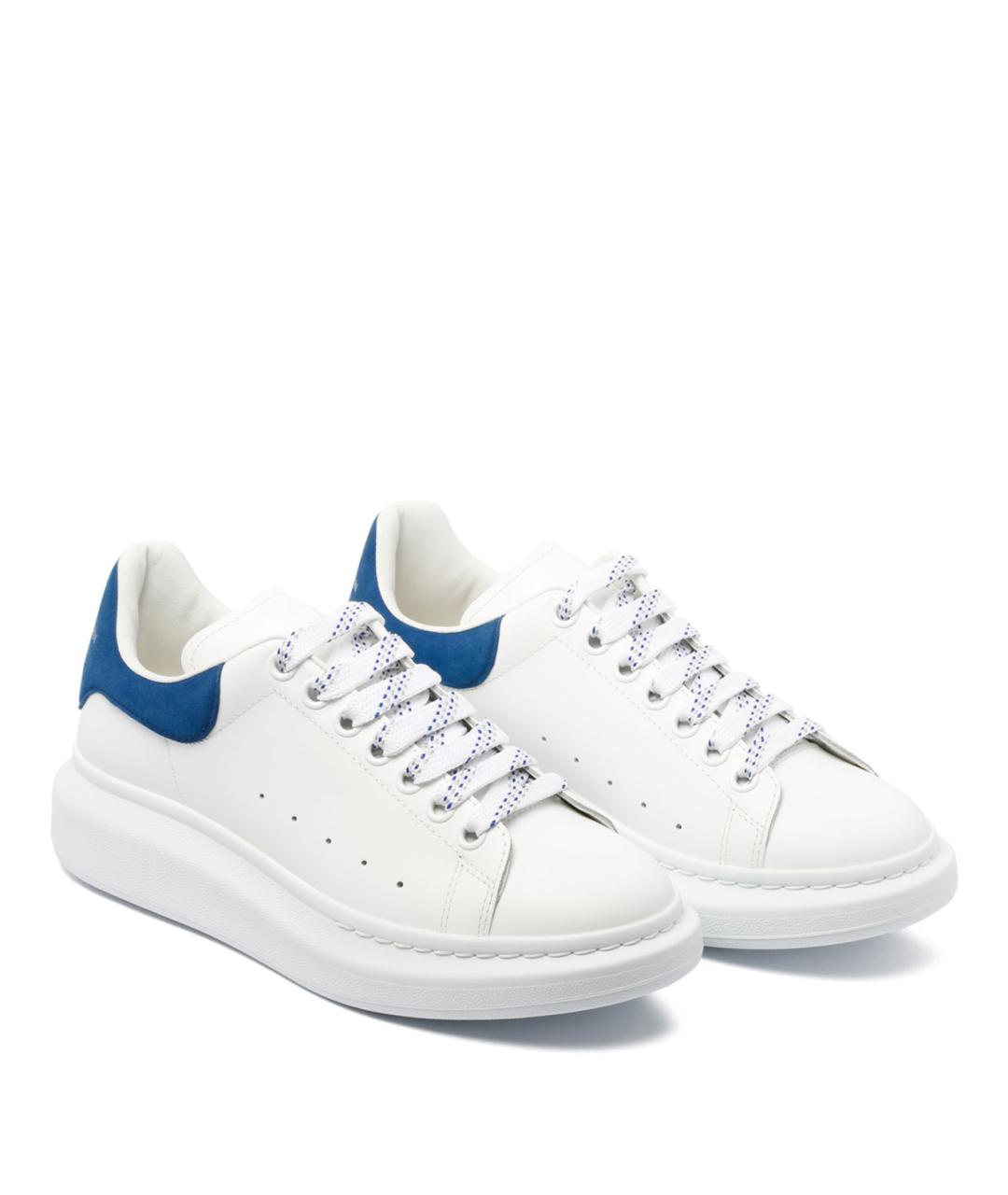 ALEXANDER MCQUEEN Белые кожаные низкие кроссовки / кеды, фото 2