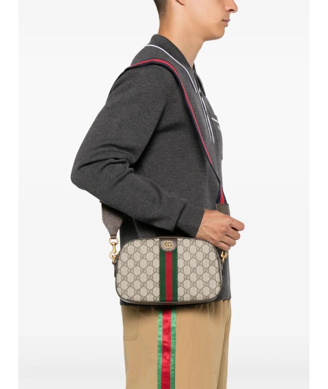 GUCCI Мульти кожаная сумка на плечо, фото 2