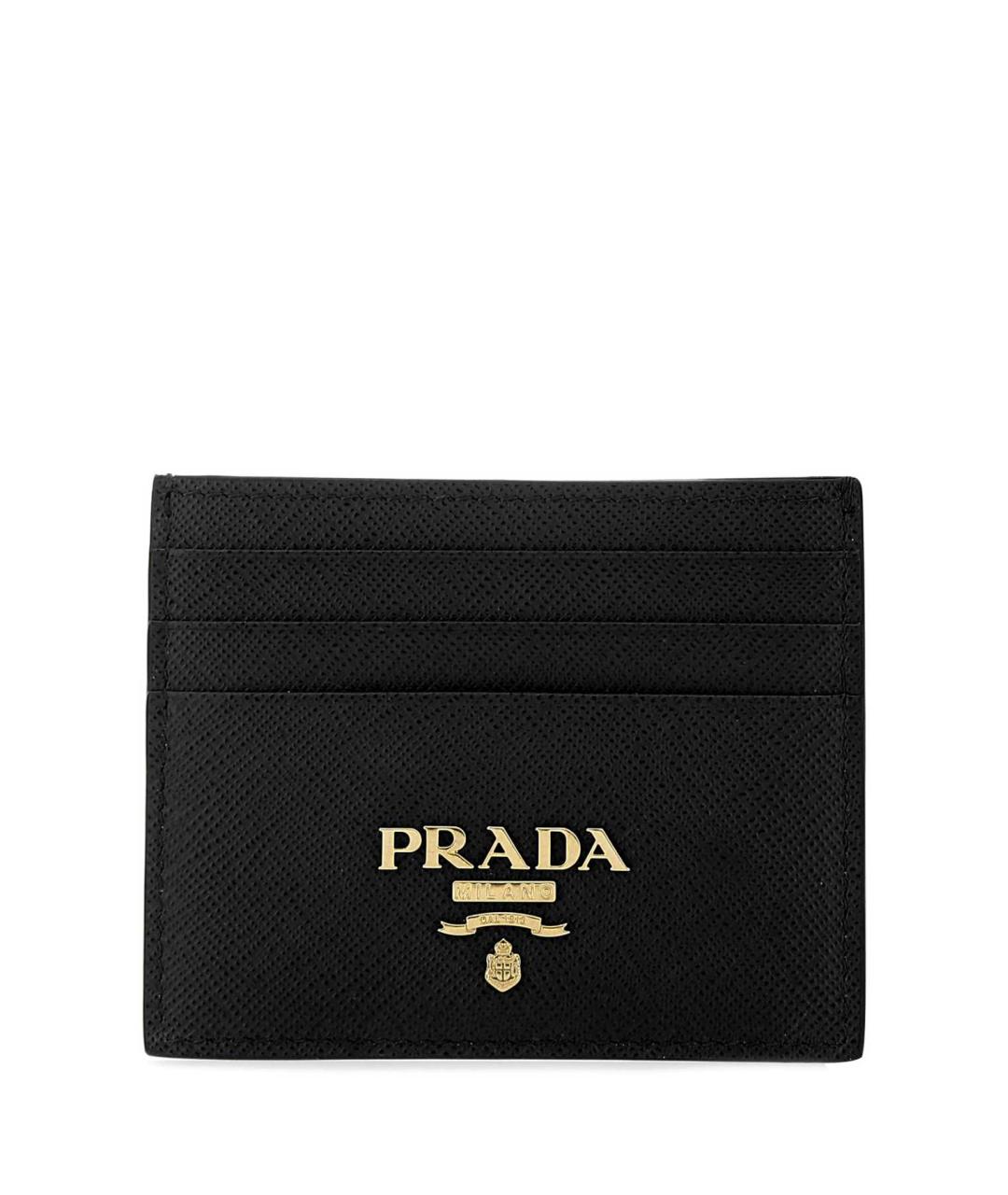 PRADA Черный кожаный кардхолдер, фото 1