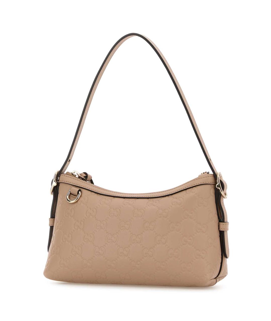 GUCCI Розовая кожаная сумка с короткими ручками, фото 2