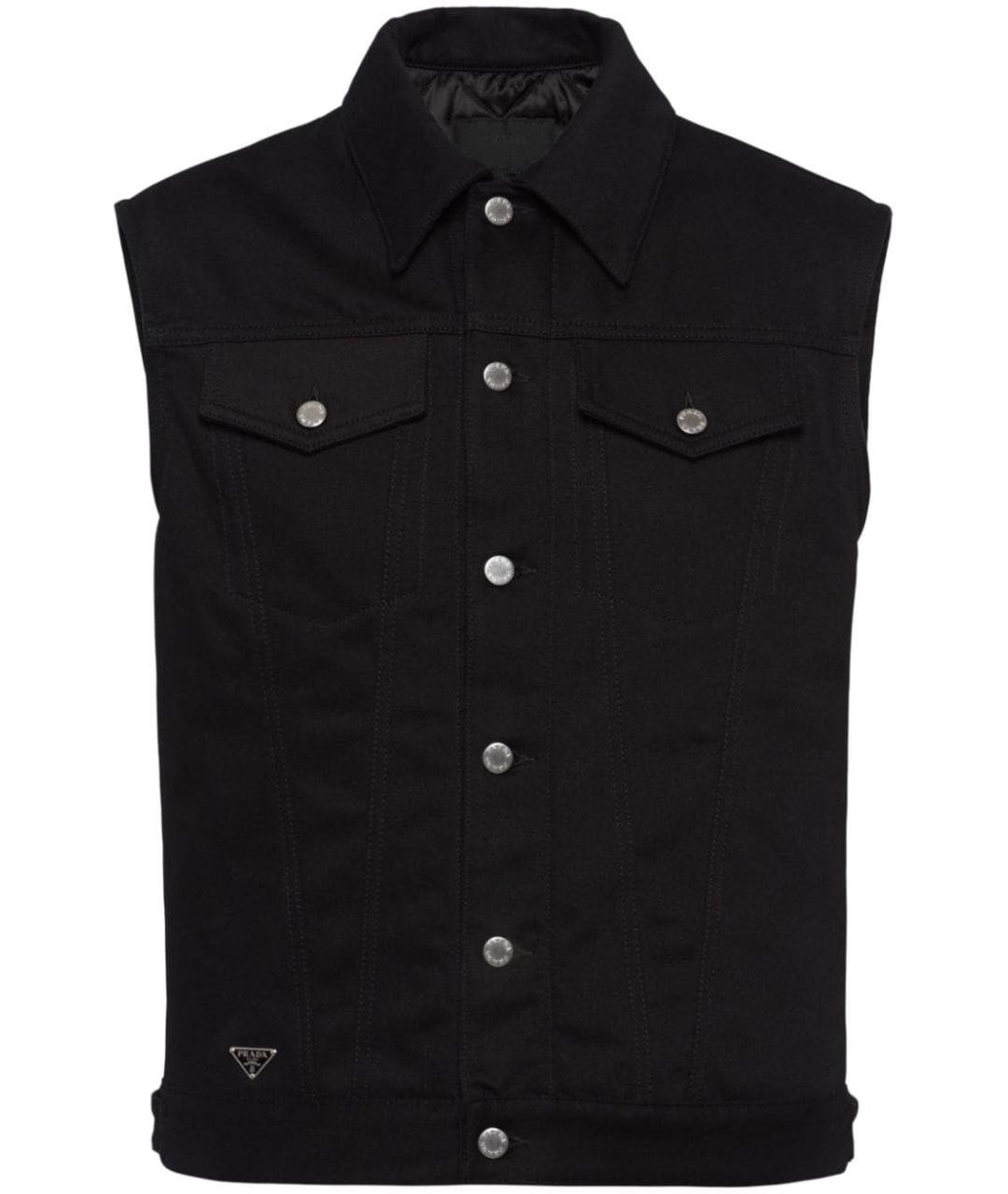 PRADA Черная хлопковая куртка, фото 1