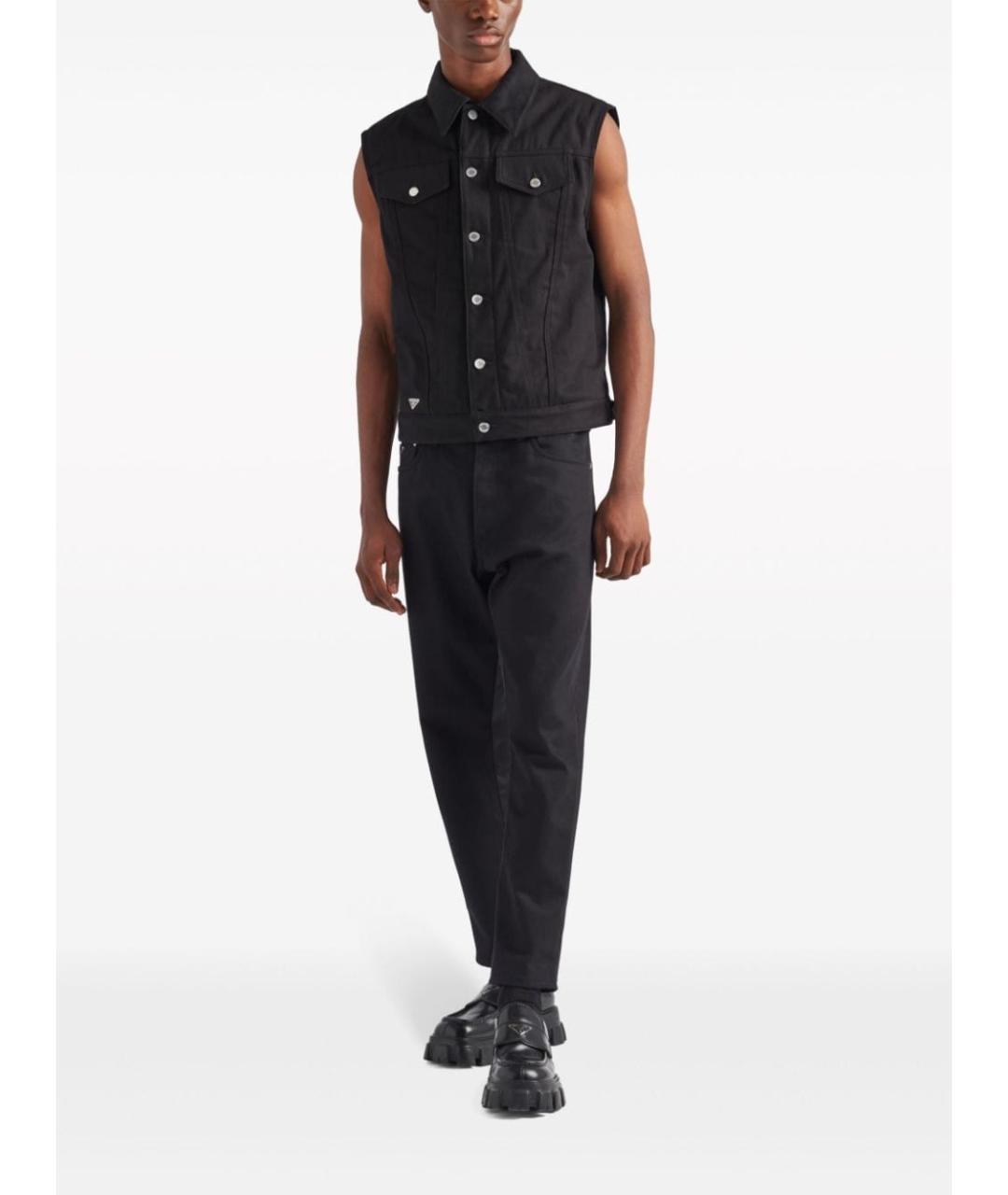 PRADA Черная хлопковая куртка, фото 3