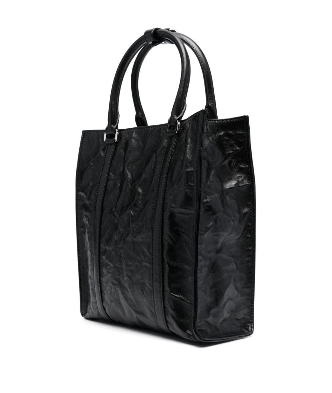 PRADA Черная кожаная сумка тоут, фото 2