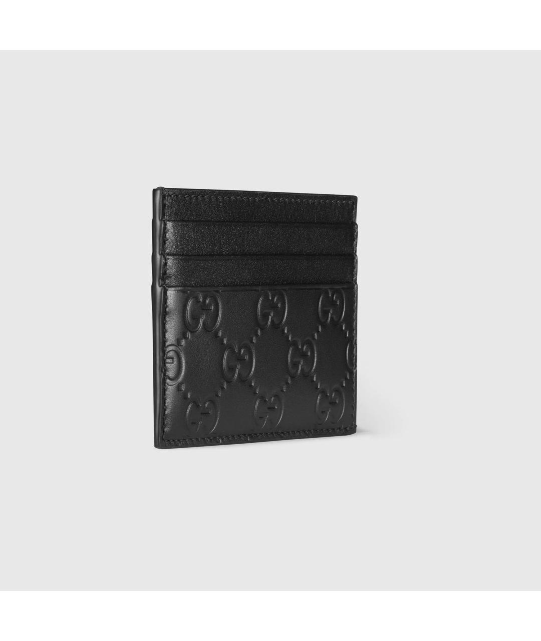 GUCCI Черный кожаный кардхолдер, фото 3