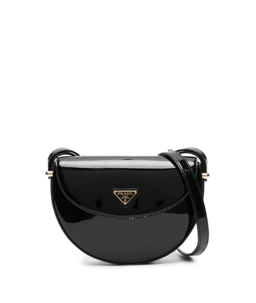 PRADA Черная кожаная сумка через плечо, фото 1