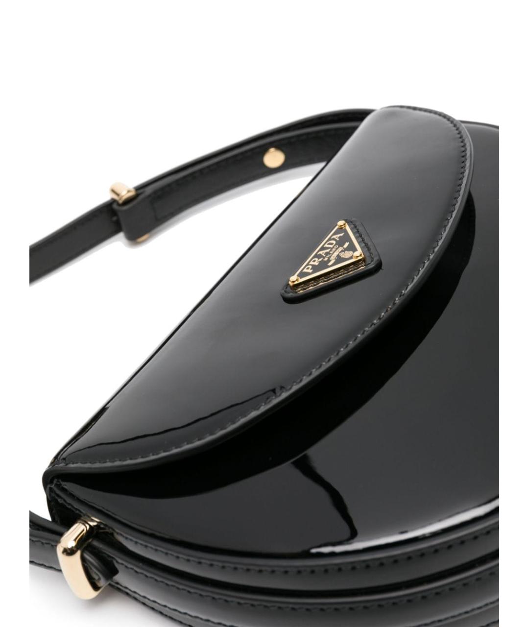 PRADA Черная кожаная сумка через плечо, фото 2