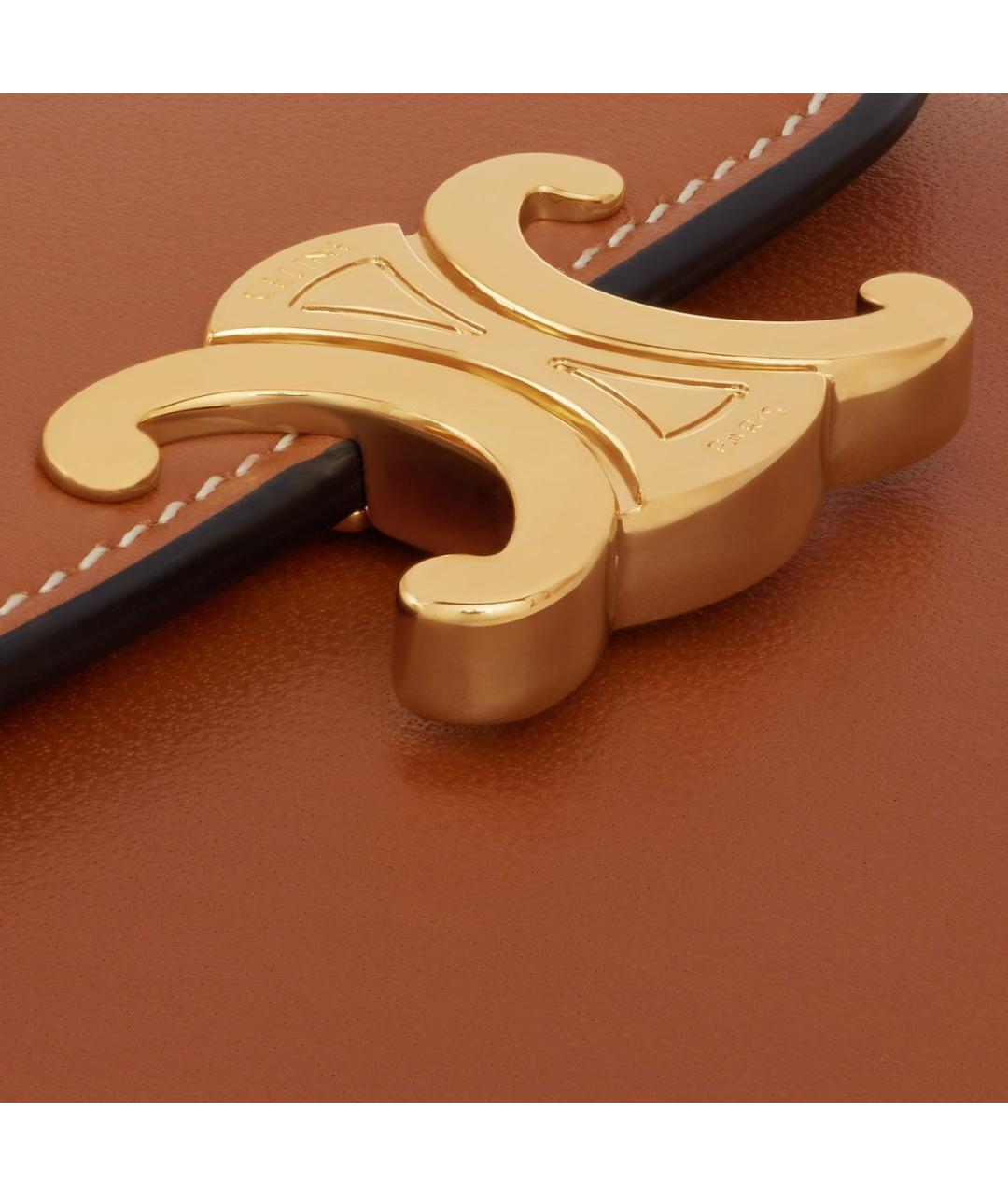 CELINE Коричневый кожаный кошелек, фото 5