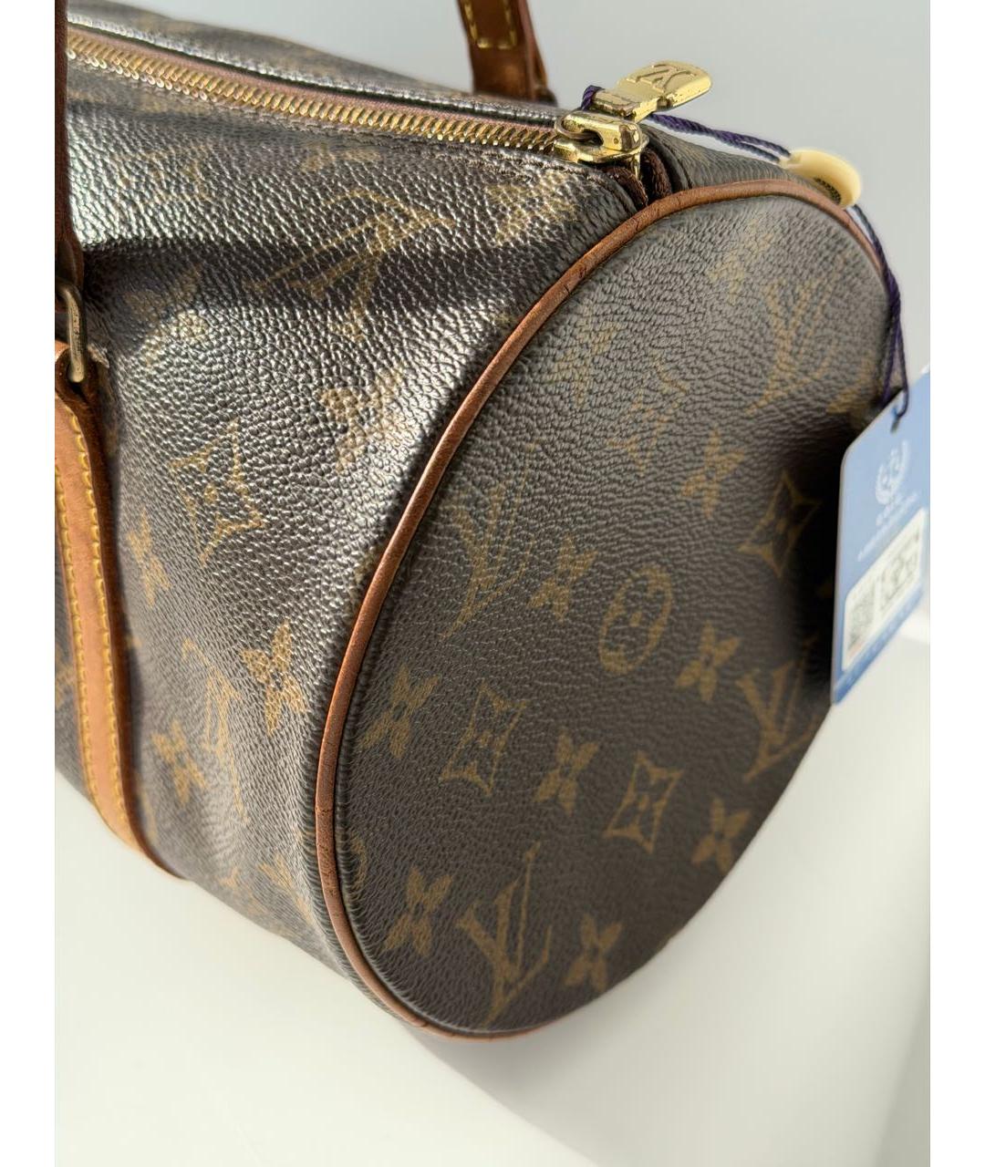 LOUIS VUITTON Коричневая сумка с короткими ручками, фото 3