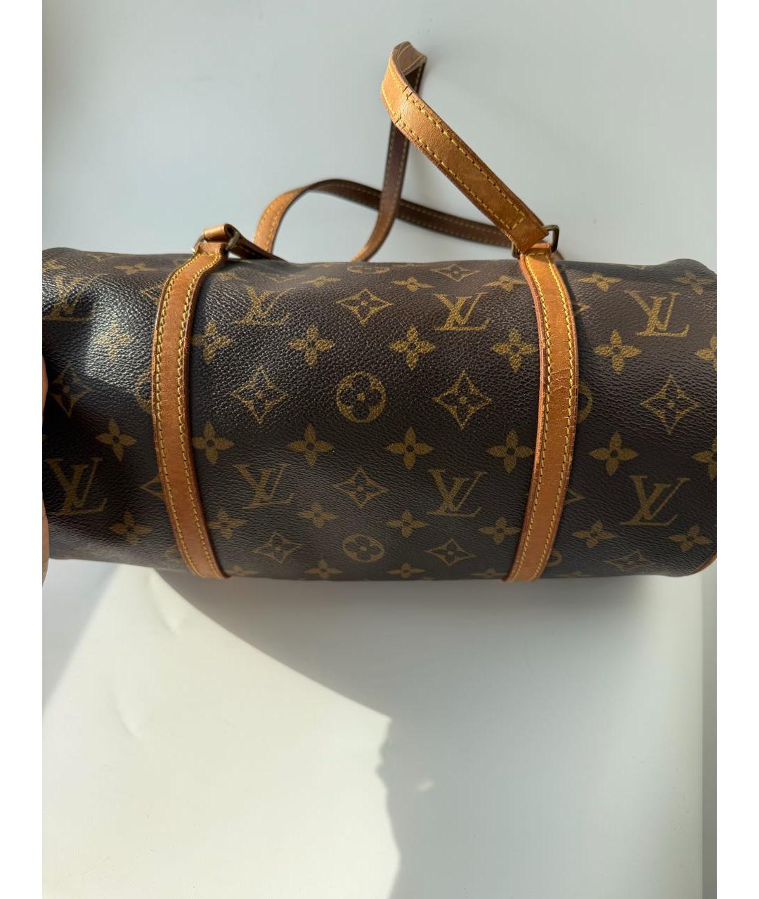LOUIS VUITTON Коричневая сумка с короткими ручками, фото 2
