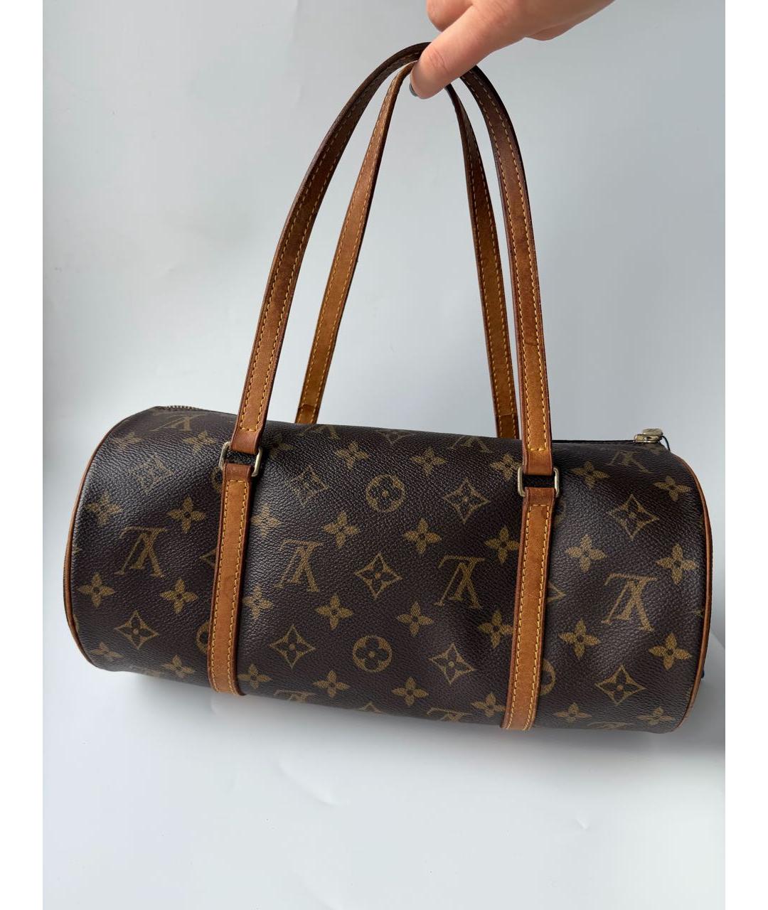 LOUIS VUITTON Коричневая сумка с короткими ручками, фото 8