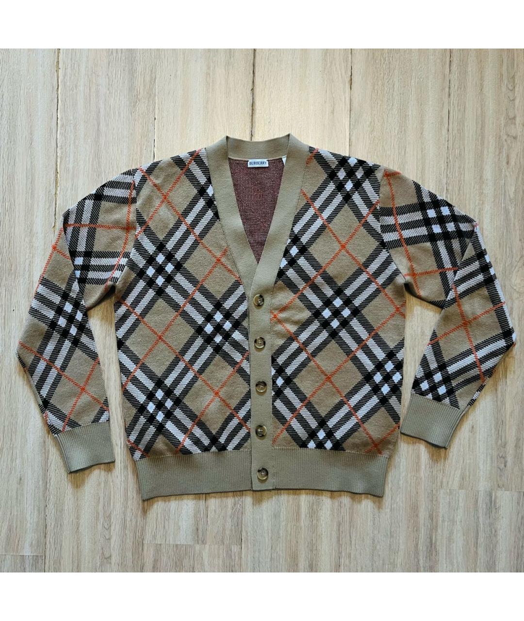 BURBERRY Мульти шерстяной кардиган, фото 8