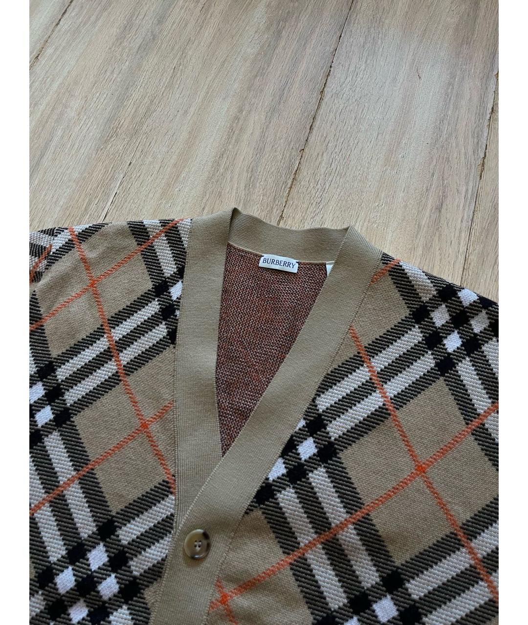 BURBERRY Мульти шерстяной кардиган, фото 2