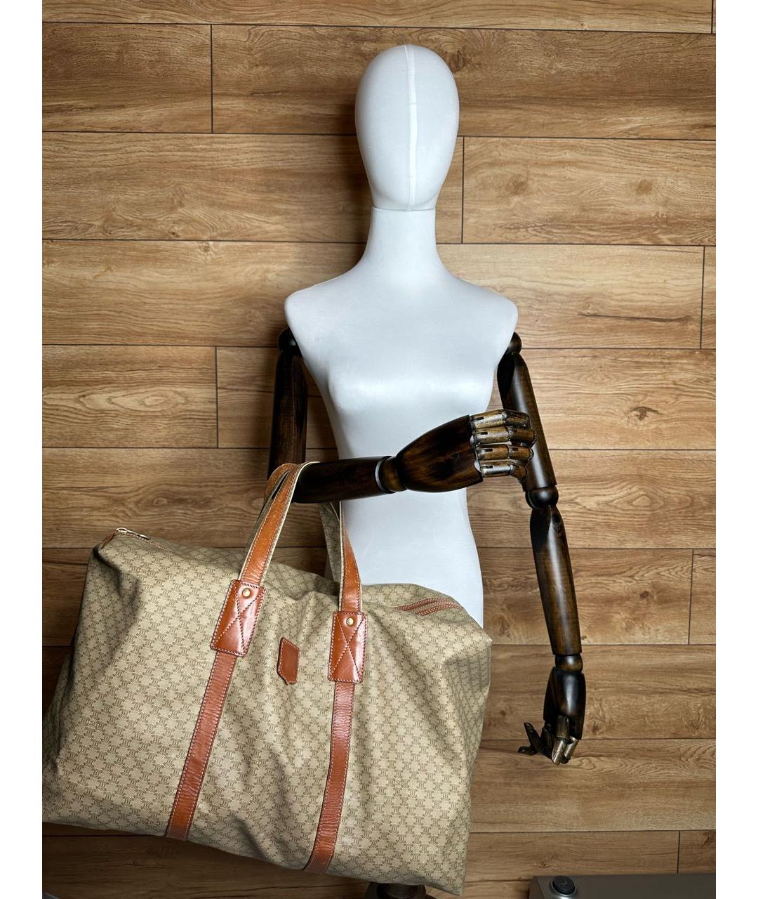 CELINE Бежевая дорожная/спортивная сумка, фото 7