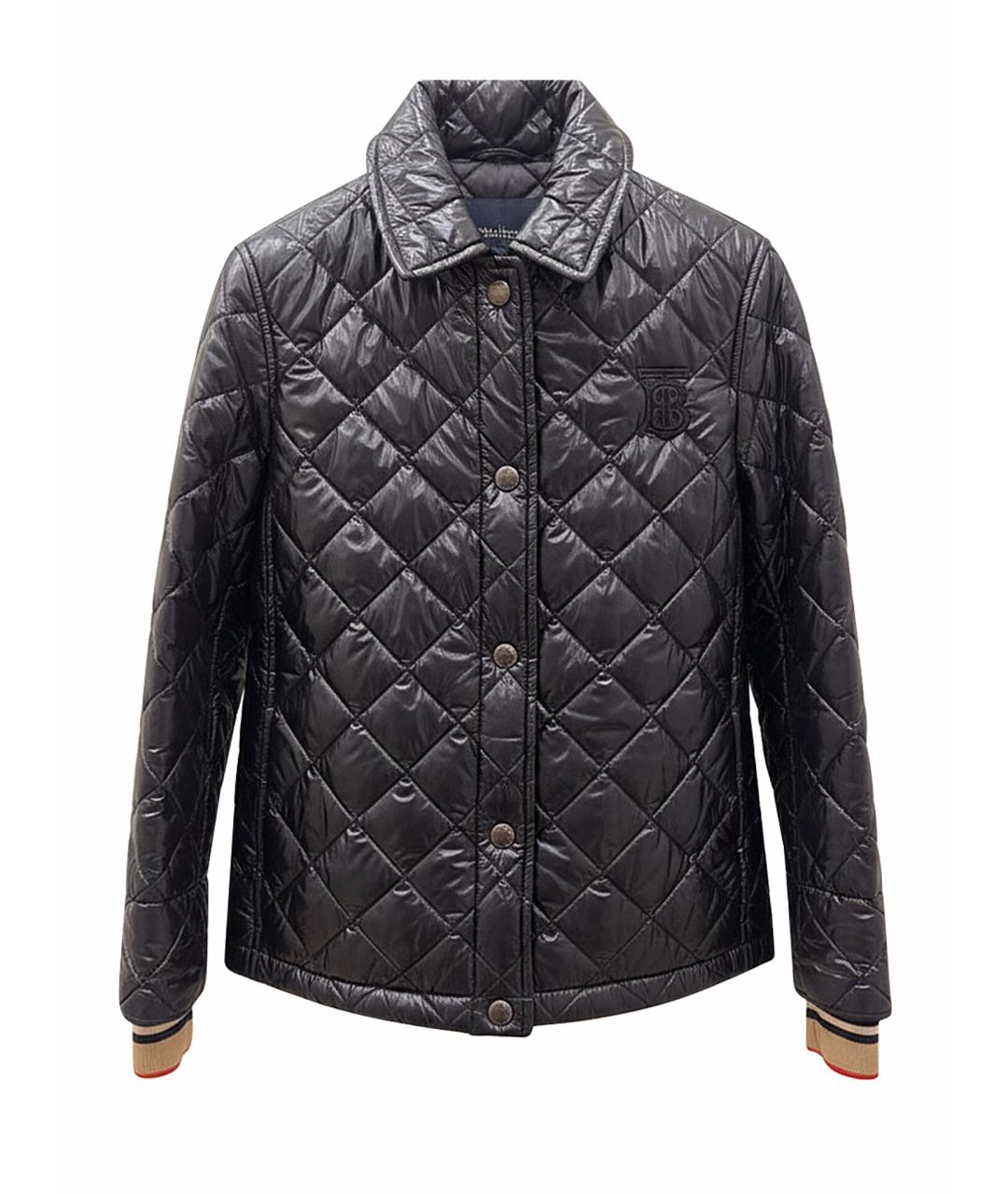 BURBERRY Темно-синяя полиамидовая куртка, фото 1