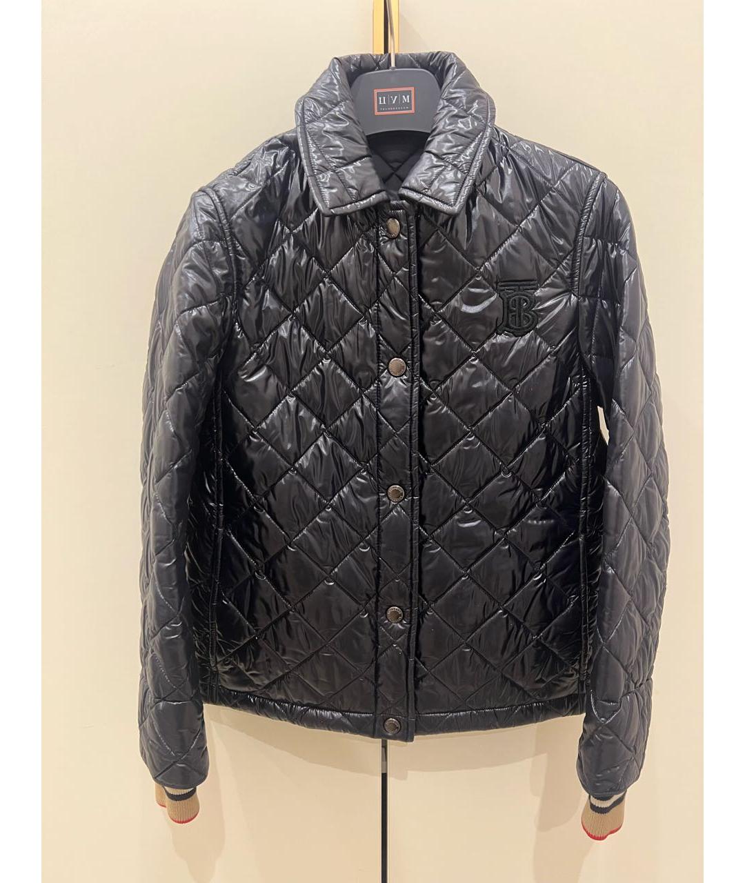 BURBERRY Темно-синяя полиамидовая куртка, фото 5