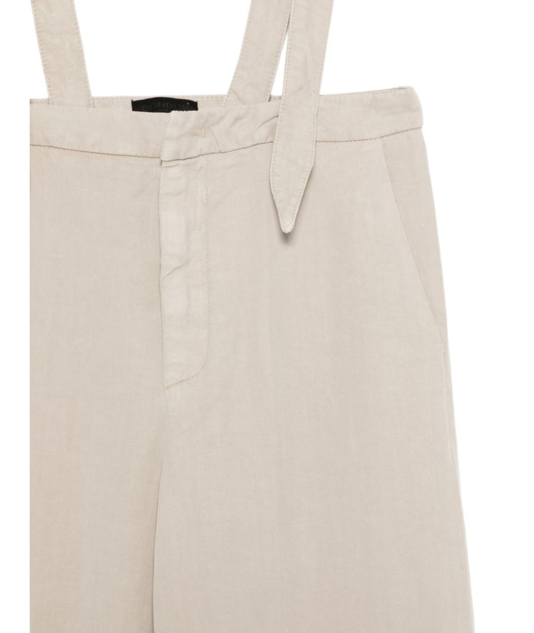 DONDUP Бежевые прямые брюки, фото 3