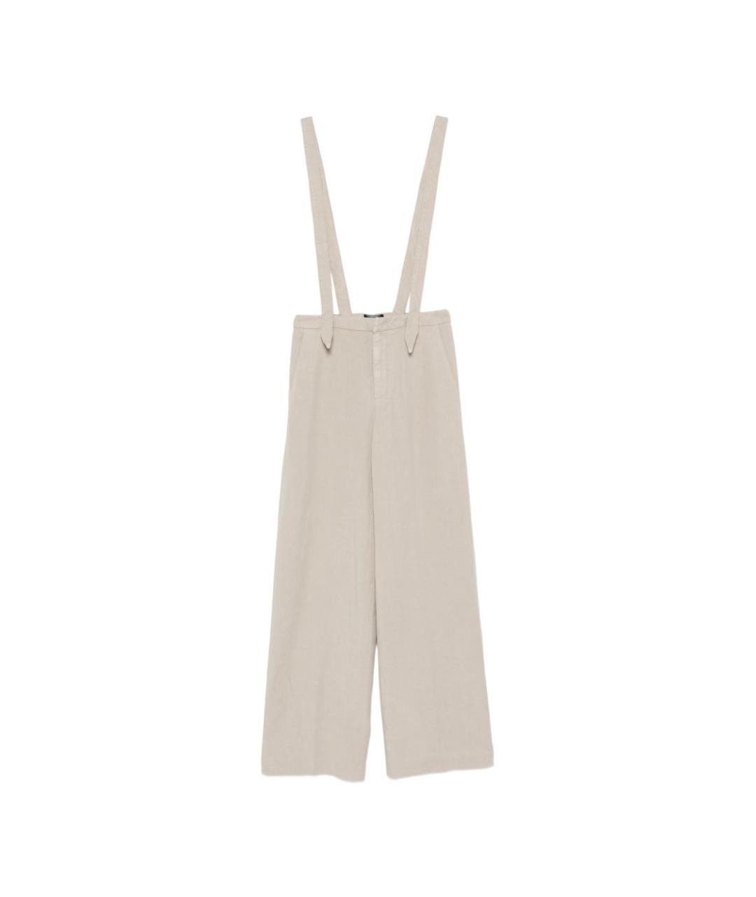 DONDUP Бежевые прямые брюки, фото 1