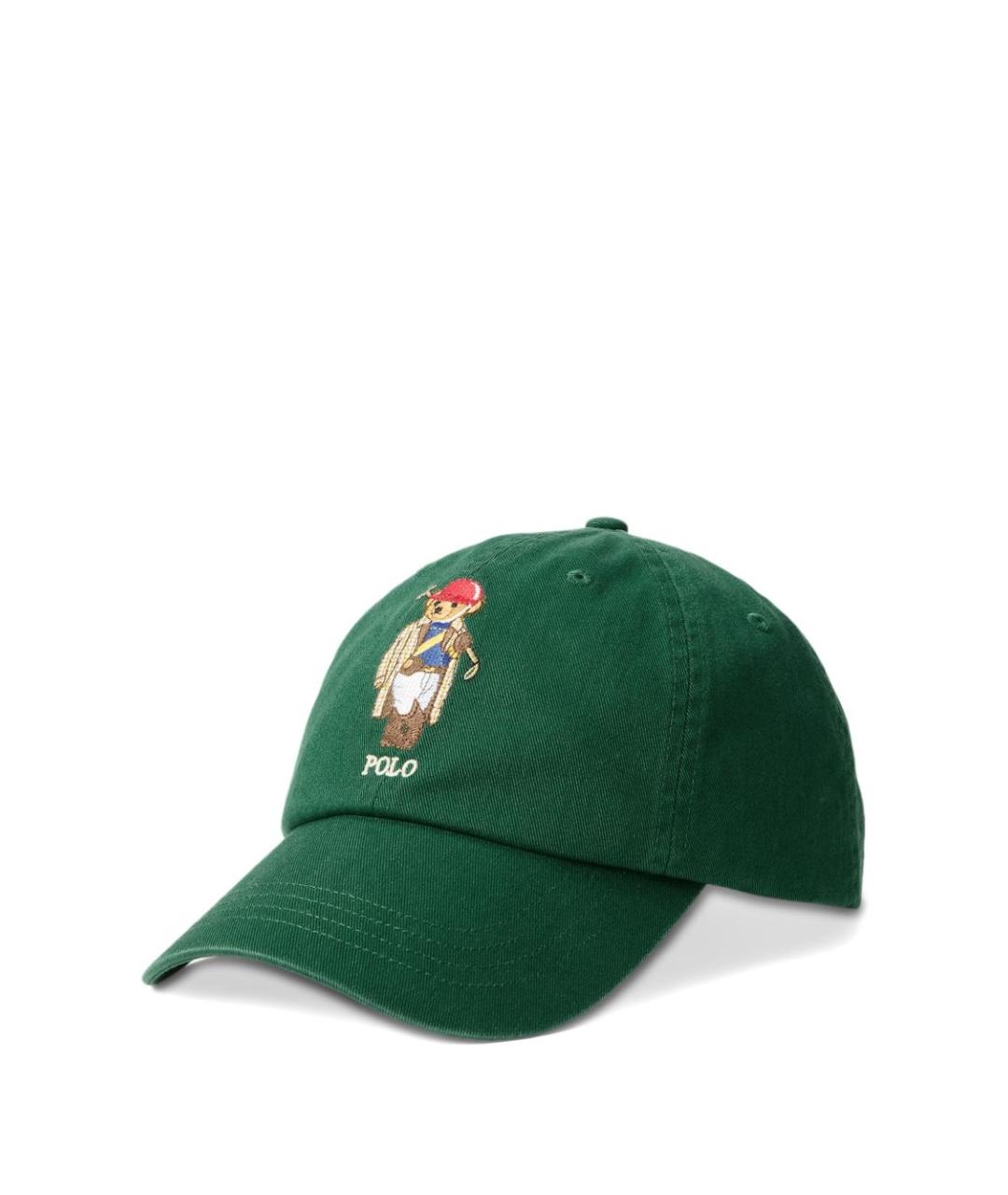 POLO RALPH LAUREN Зеленая хлопковая кепка/бейсболка, фото 1