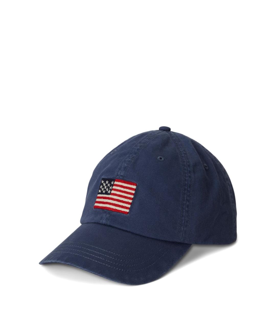 POLO RALPH LAUREN Синяя хлопковая кепка/бейсболка, фото 1