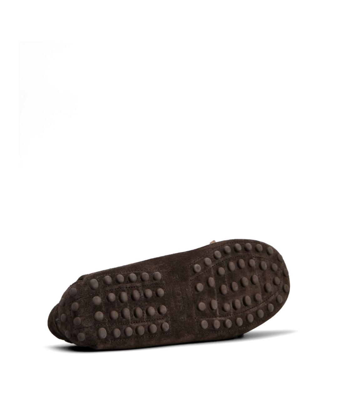 TOD'S Коричневые кожаные мокасины, фото 6