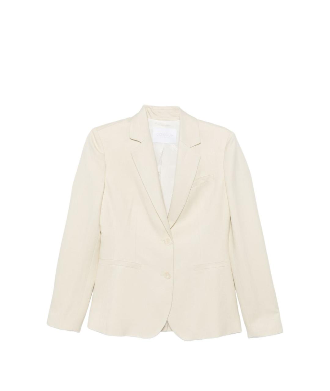 DONDUP Бежевый вискозный жакет/пиджак, фото 1