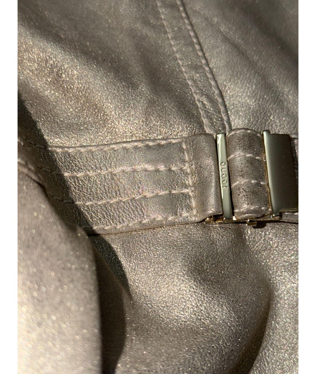GUCCI Золотая кожаная куртка, фото 7