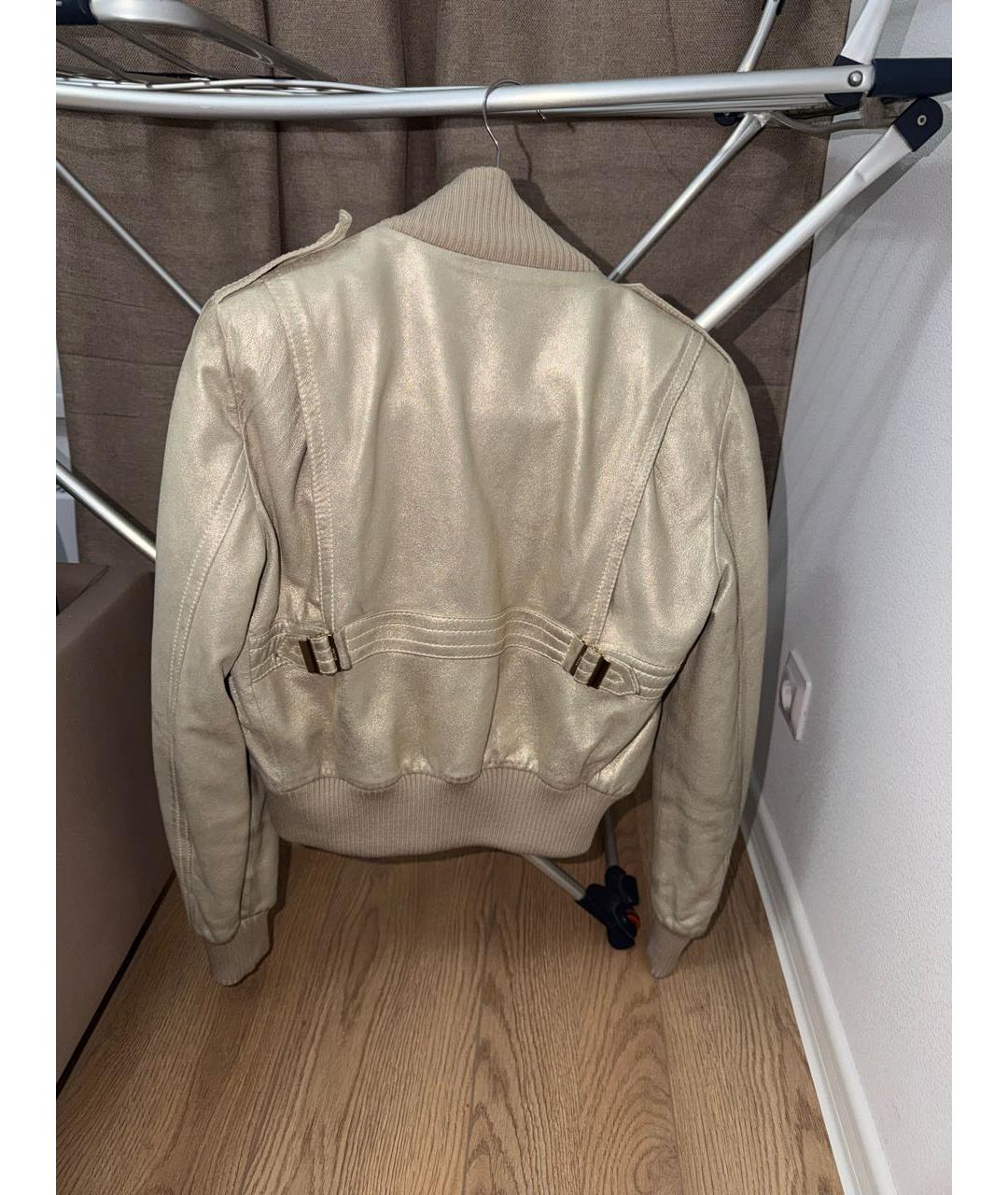 GUCCI Золотая кожаная куртка, фото 2