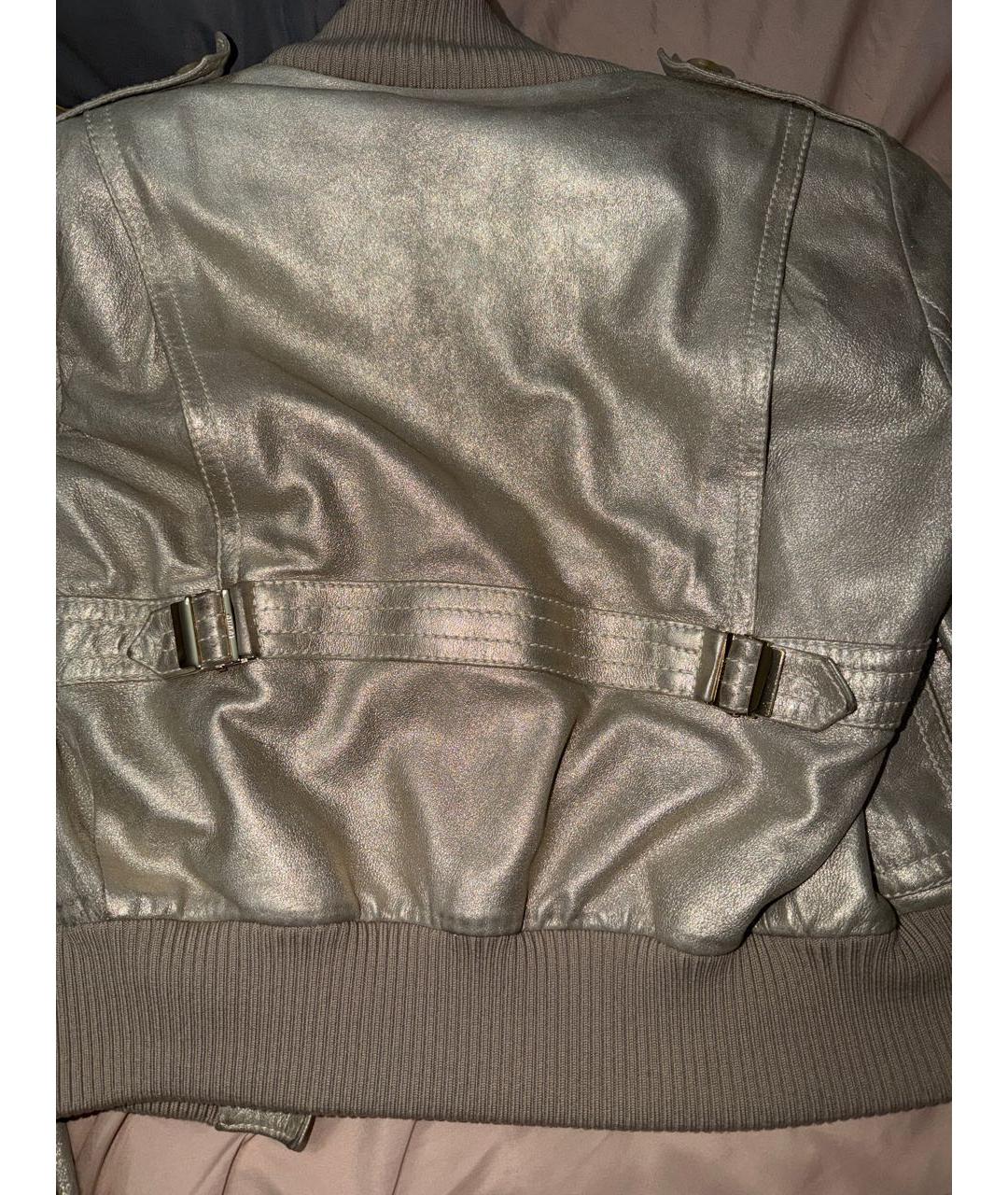 GUCCI Золотая кожаная куртка, фото 4