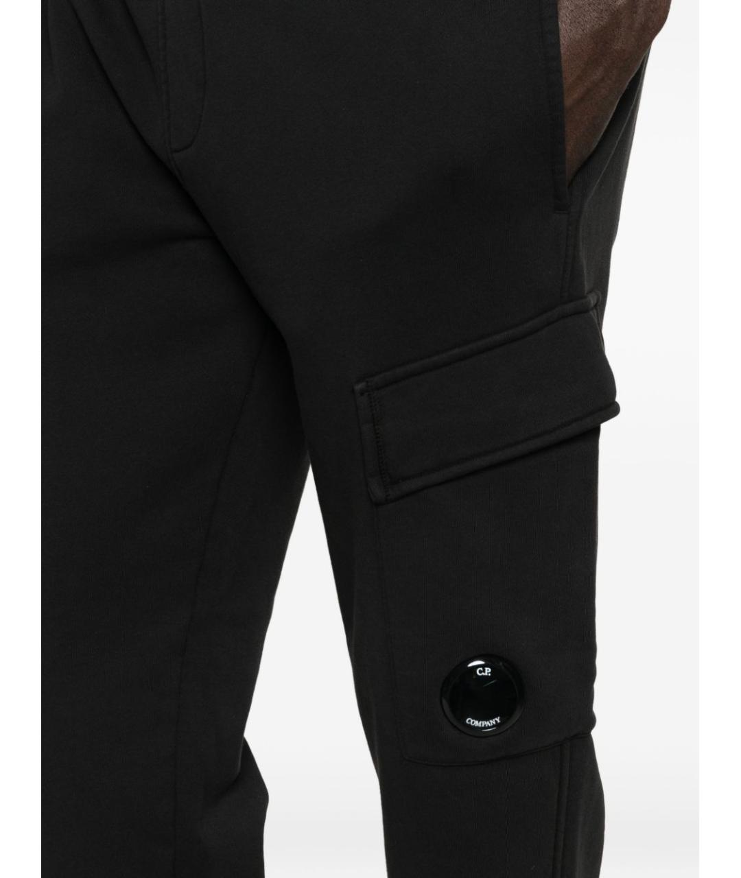 CP COMPANY Черные хлопковые повседневные брюки, фото 2