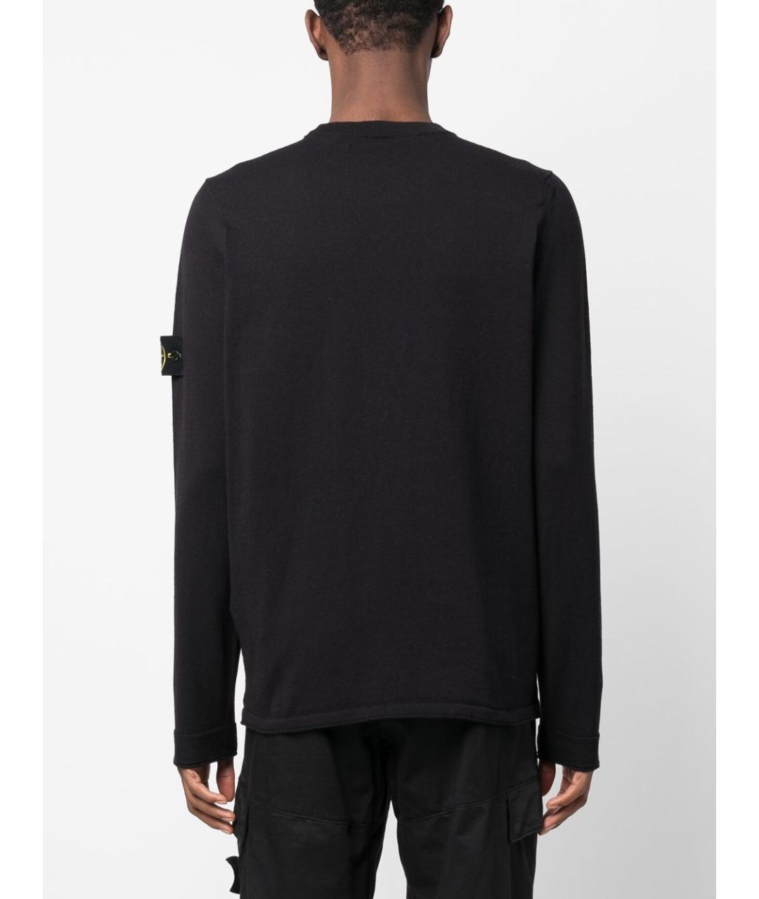 STONE ISLAND Синий хлопковый джемпер / свитер, фото 3