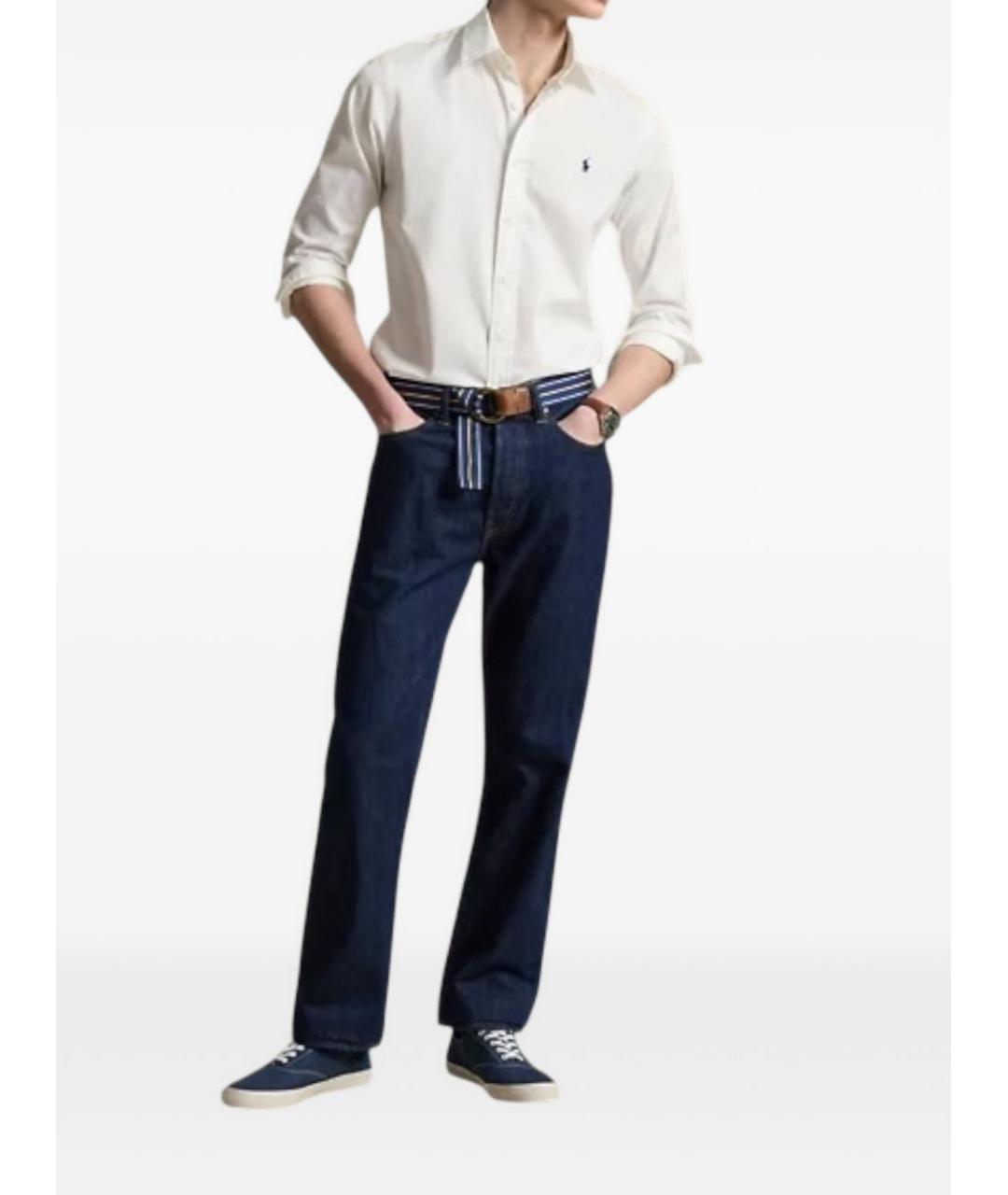 POLO RALPH LAUREN Белая хлопковая классическая рубашка, фото 2