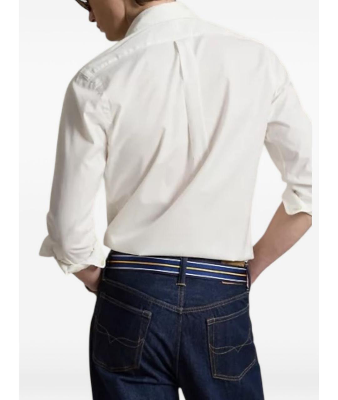 POLO RALPH LAUREN Белая хлопковая классическая рубашка, фото 3