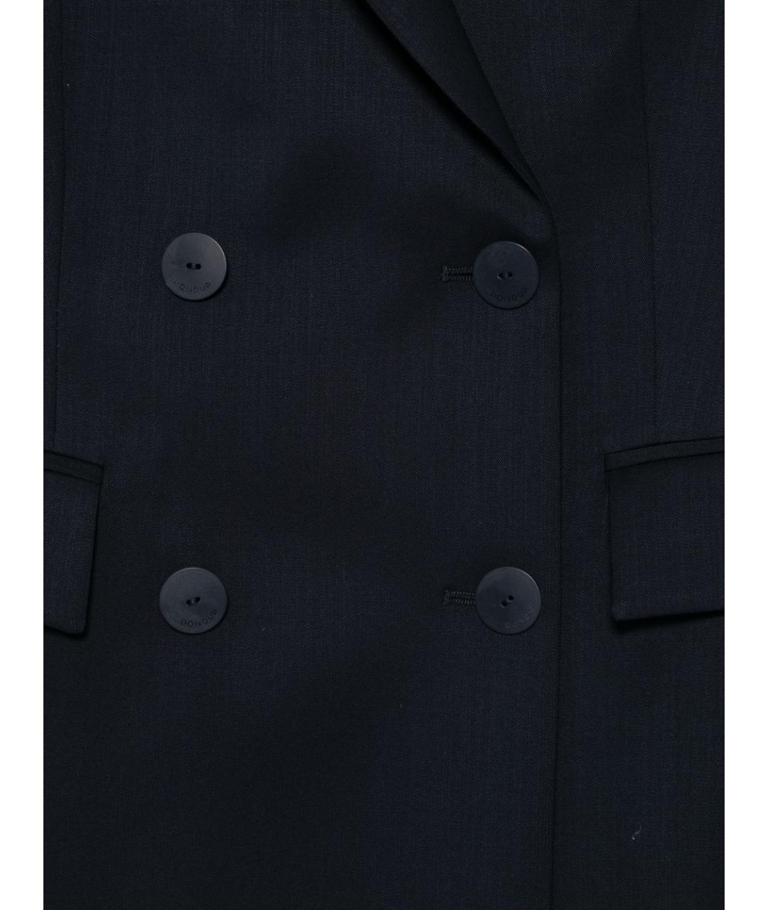 DONDUP Темно-синий шерстяной жакет/пиджак, фото 3